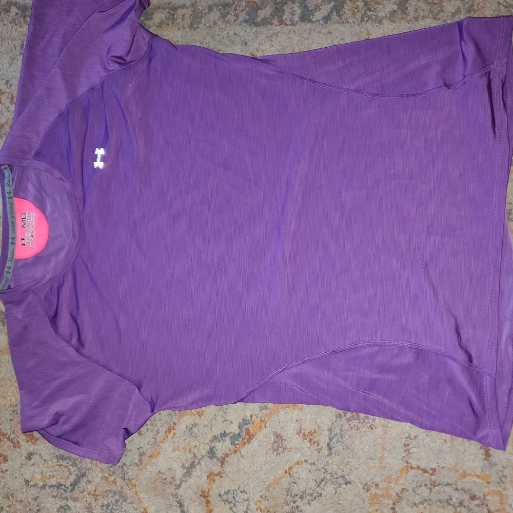 Under Armour Heat Gear purple shirt